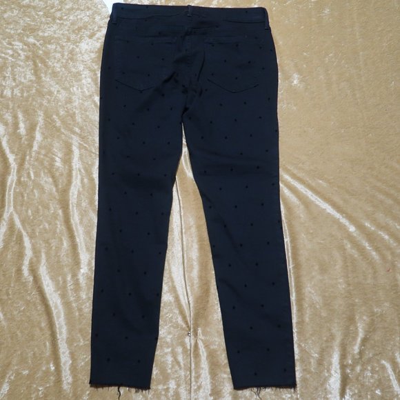 Old Navy Black Polka Dot Rockstar Jeans – Size 12 - Picture 2 of 11